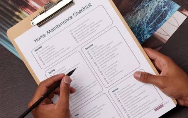 home maintenance checklist