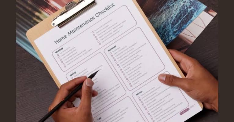 home maintenance checklist